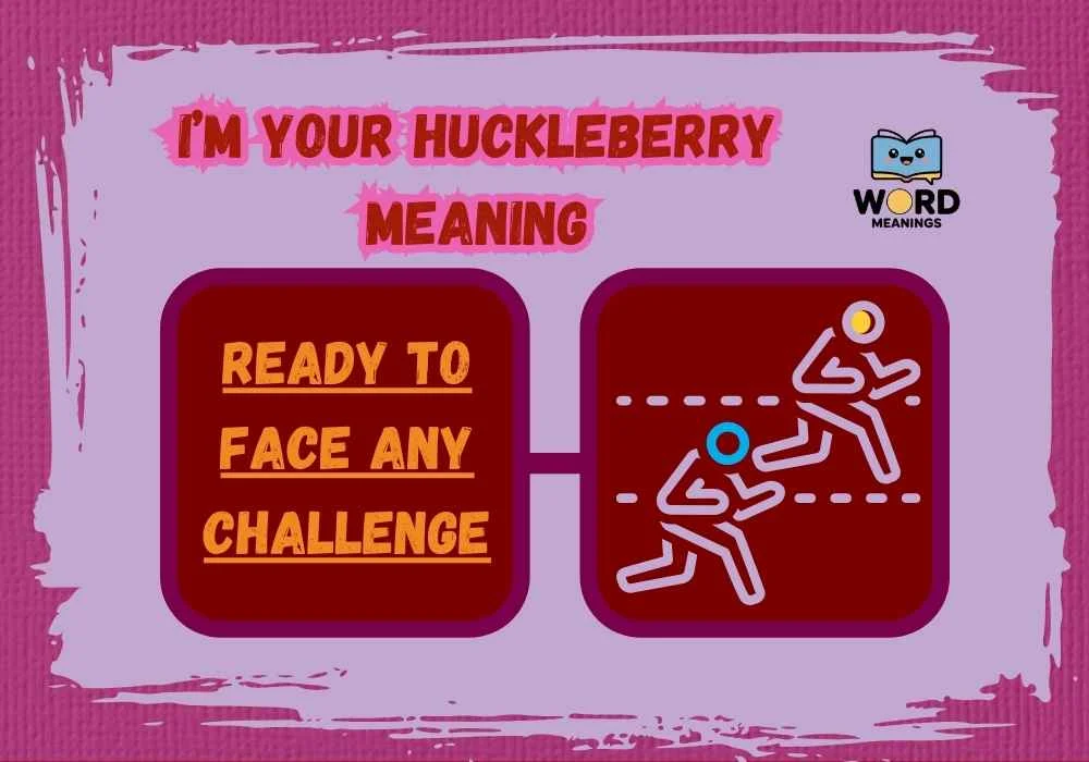 I’m Your Huckleberry Meaning