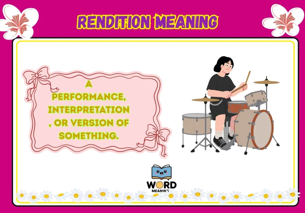 Rendition Meaning